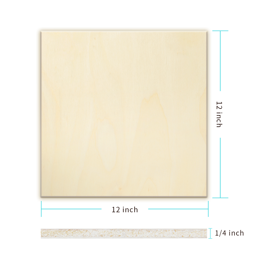 Contrachapado de tilo de 1/4" (30 piezas)