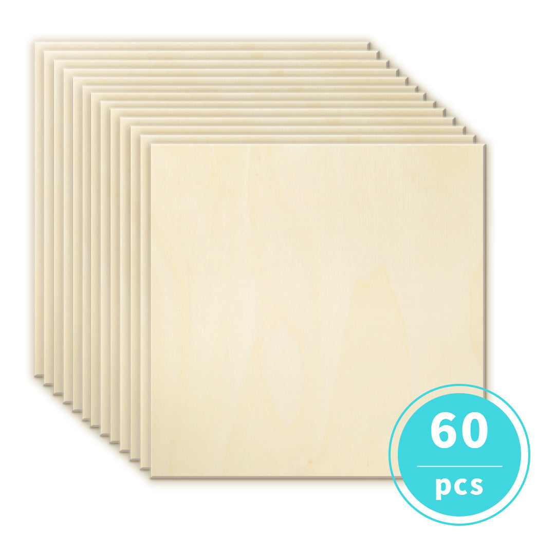 Contrachapado de tilo de 1/4" (60 piezas)